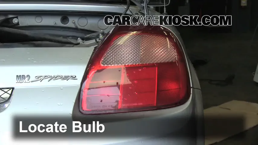 2000 Toyota MR2 Spyder 1.8L 4 Cyl. Lights Reverse Light (replace bulb)